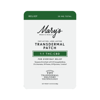 Mary's Medicinals Relief 1-1 Patch