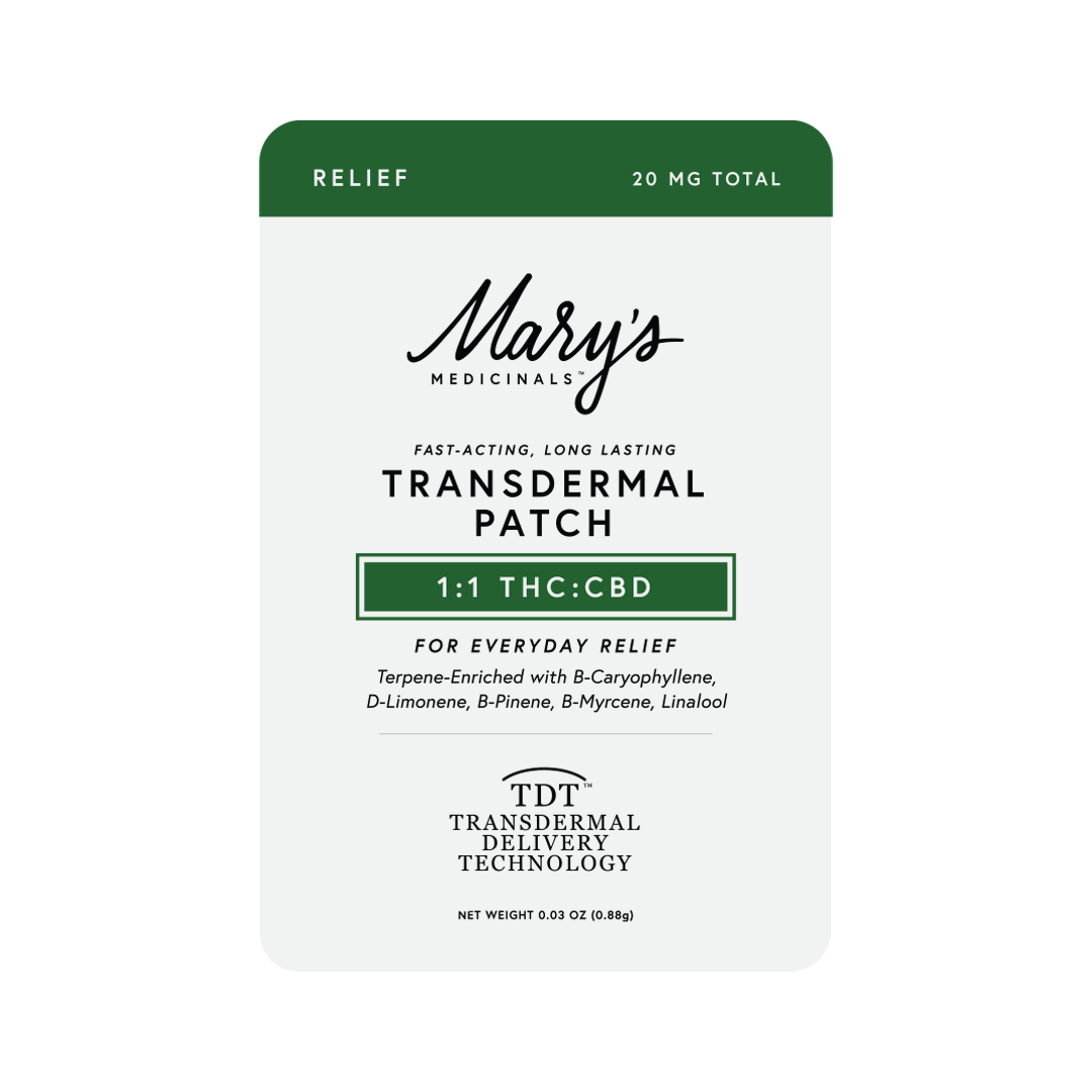 Patch_Relief_GENERIC_Refresh_Comps Mary's Medicinals Relief 1-1 Patch
