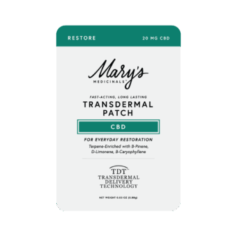 Mary's Medicinals Restore CBD Patch