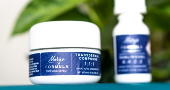 Two of the Mary's Medicinals FORMULA products