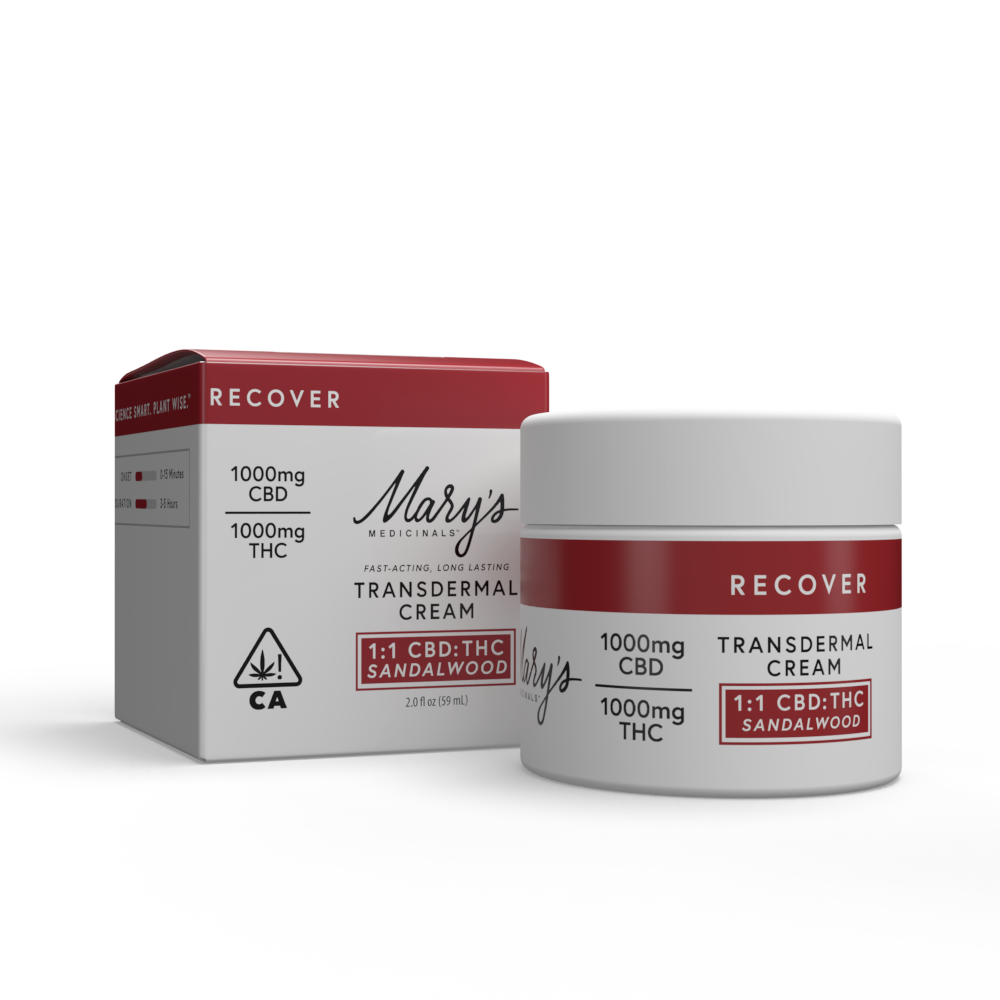 Marys_Cream_Recover_CA_Comp Mary's Medicinals Recover Cream - Sandalwood