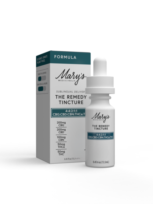 Mary's Medicinals The Remedy Formula Sublingual Oil - box + packaging