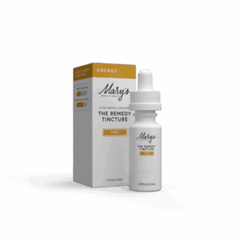 Mary's Medicinals The Remedy Energy THC Sublingual Oil - box + packaging