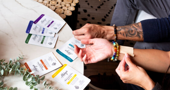 Applying topical patches on person's wrist